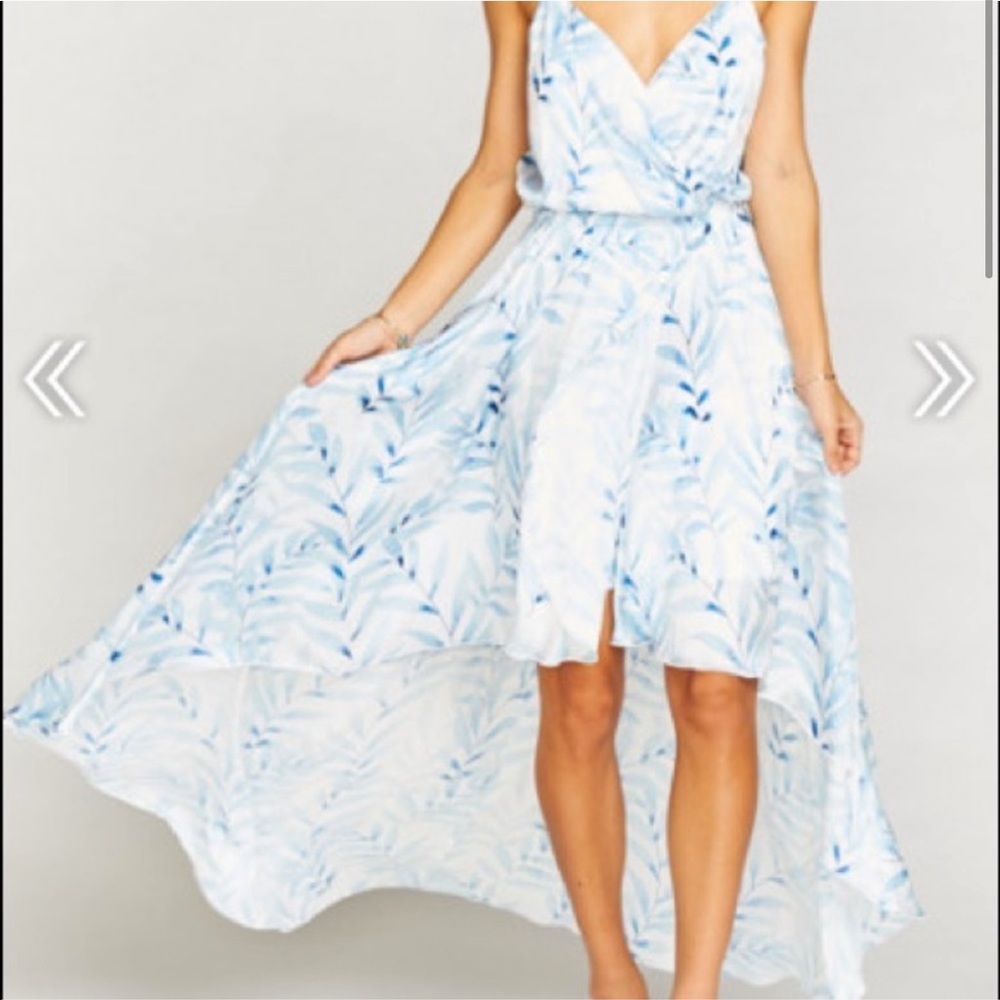 Show Me Your MuMu Molly Mullet Dress Blue Me Away - Picture 2 of 6